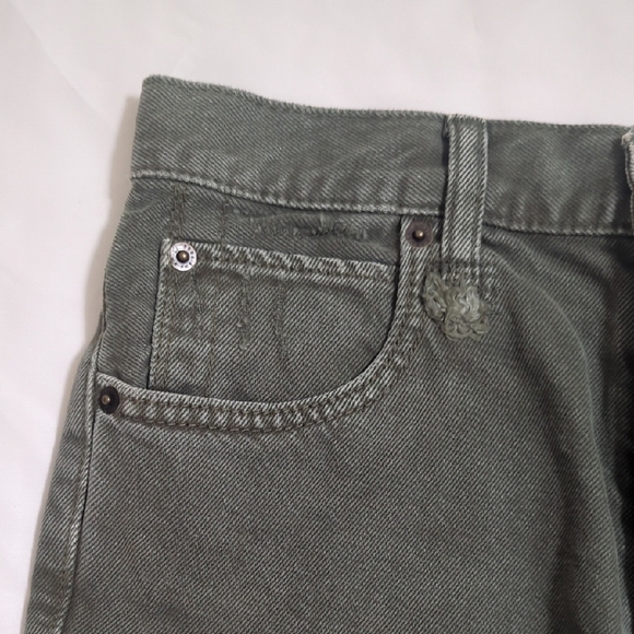 We The Free Makai Denim Jean Shorts, Color Green Size 25 - Picture 6 of 15